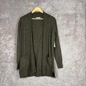 Pink Clover Sweater Womens XS Stitch Fix Cardigan Green Long Sleeve Open